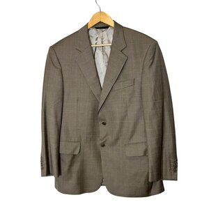 LORO PIANA  Mens Brown Blazer Ridley Ct 100% Wool Size 42 S